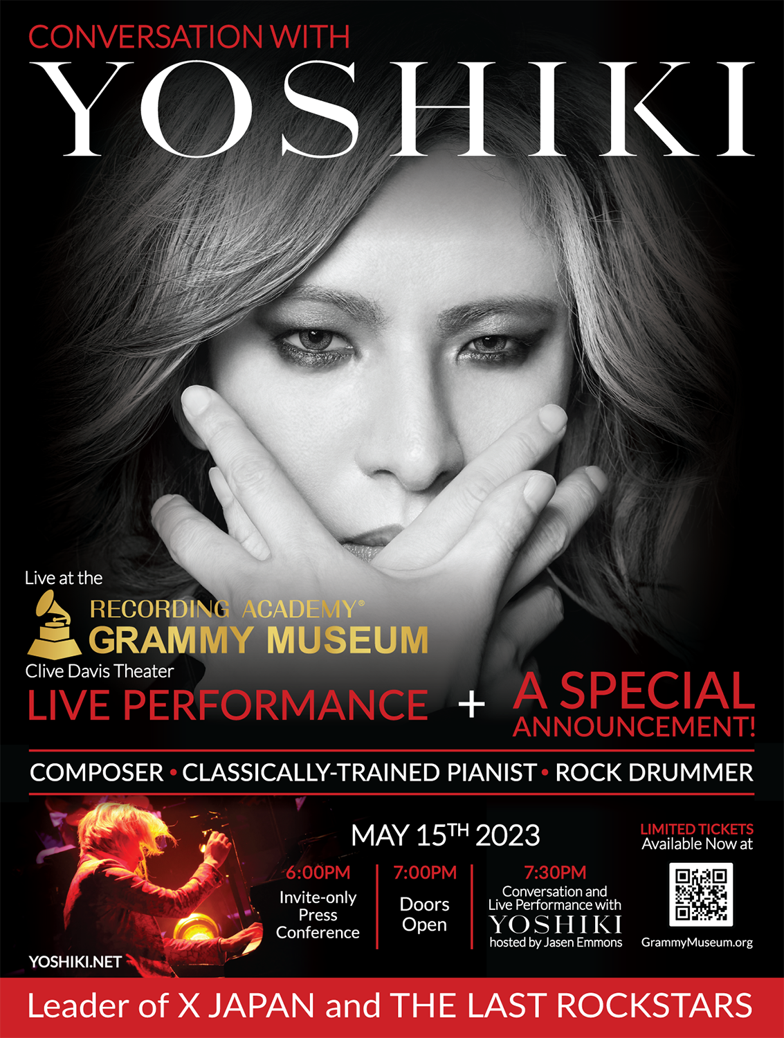 Yoshiki Grammy Museum 2023