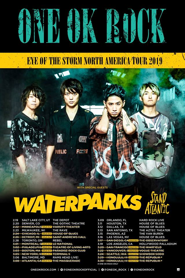 ONE OK ROCK Palladium 2019