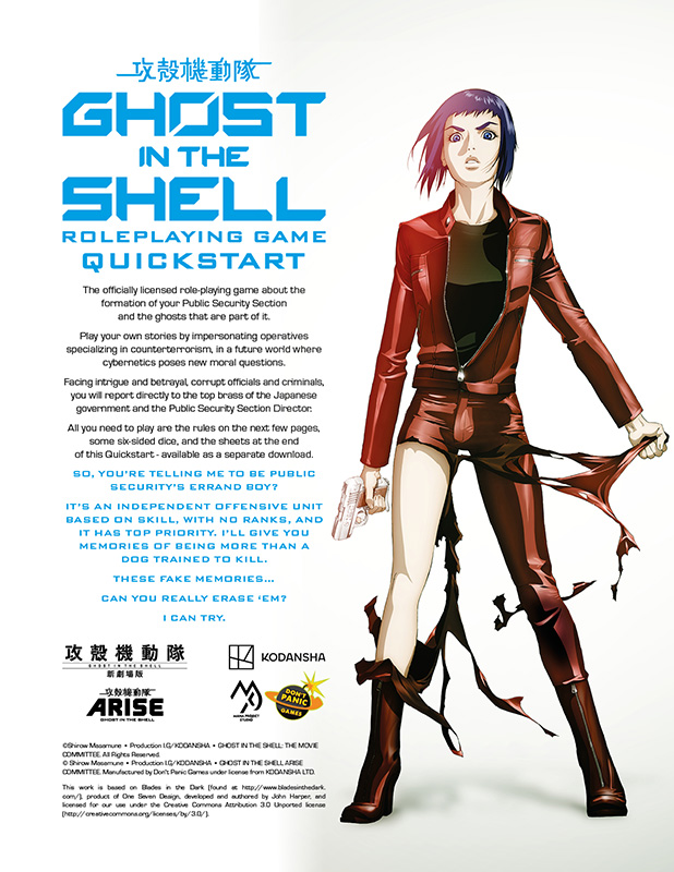Ghost in the Shell ARISE TTRPG