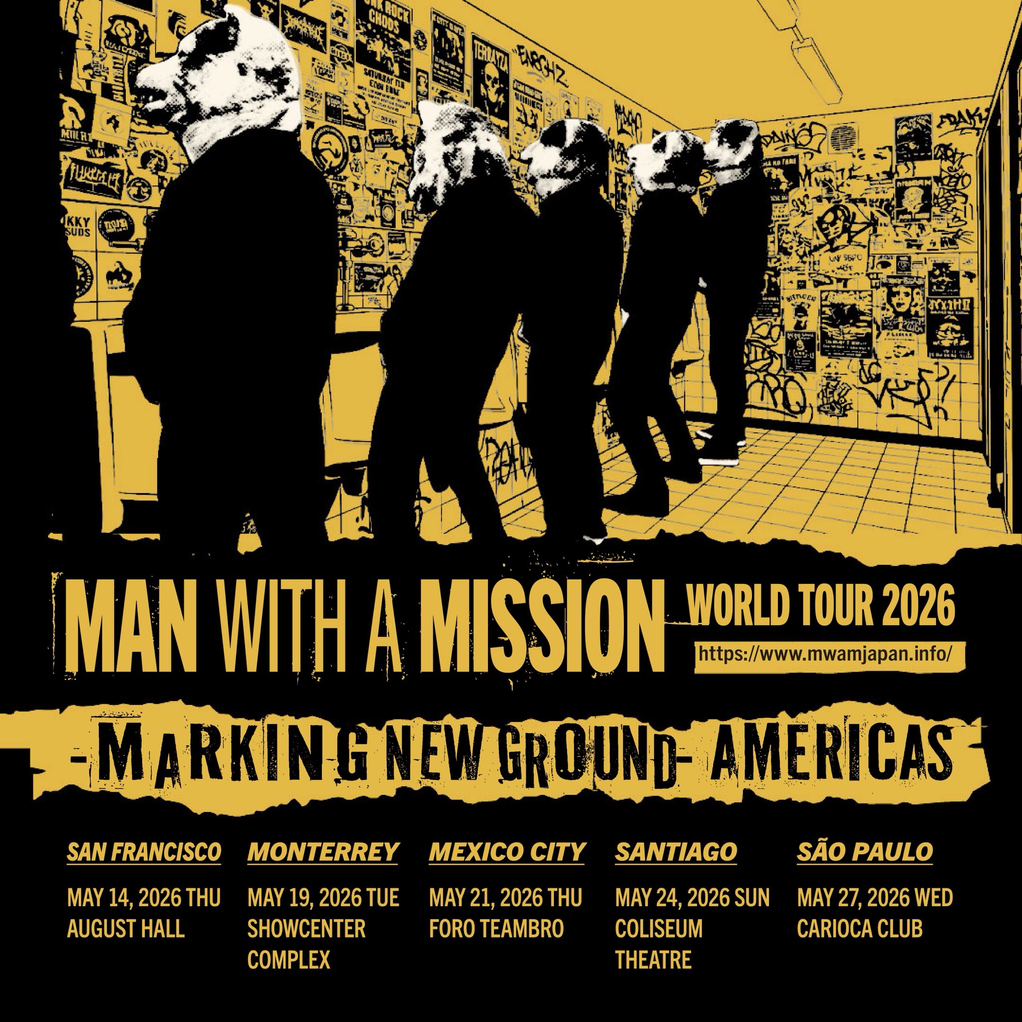 MAN WITH A MISSION 2026 Americas Tour Marking New Ground